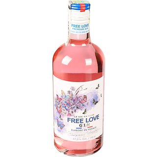 Джин Free love 0.7л rose de france 38%