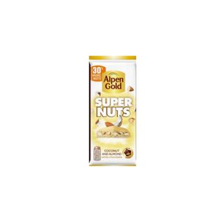 211 ШОК. ALPEN GOLD SUPER NUTS МИНДАЛЬ/КАКОС 120 Г