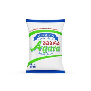 შაქარი დაფასოებული 1კგ აგარა