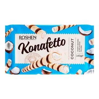 Трубочки Roshen 140г Konafetto Кокос