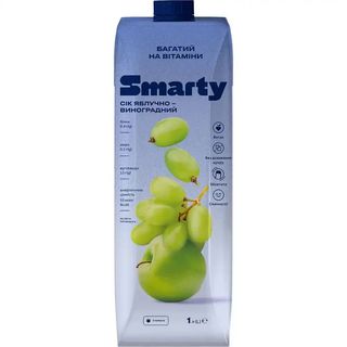 Сік Смарті 1л яблучно виноградний
