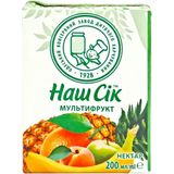 Нектар Наш Сік мультифрукт 200 мл