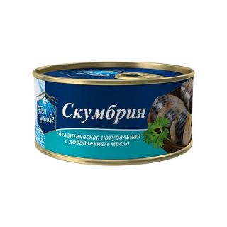 Скумбрия Fish Master 240Гр Натуральная В Масле шк: 2000000399799