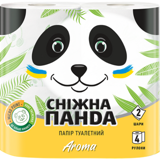 Папір туалетний Сніжна Панда Арома 2шар 4шт