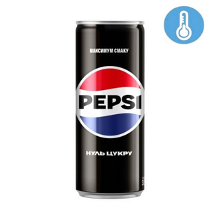 Напій б/а сильногазований безкалорійний Max Pepsi з/б 330мл.