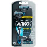 Станки для гоління ARKO подвійне лезо чоловічі 3 шт