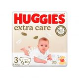 Підгузники 40 шт Huggies Elite Soft extra care (3) 5-9 кг дитячі м/уп