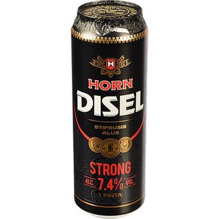 Пиво Horn Disel 0.568л strong світле фільтроване з.б.