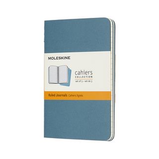 Записник Moleskine Cahier Кишеньковий / Лінійка Жвавий Блакитний
