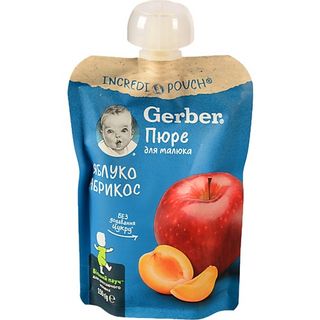 Пюре Гербер 150г яблуко абрикос пауч