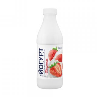 Йогурт 0,8 кг Своя лінія полуниця 1,2% п/бут