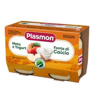 Plasmon - იოგურტი ვაშლით - 2x80 გ