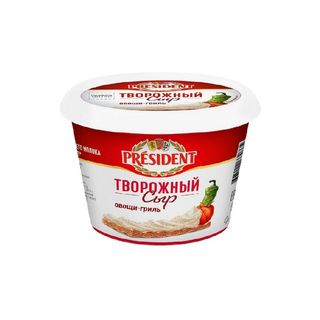 Сыр Творожный President Овощи на гриле 54% 140 гр шк: 4607022663754