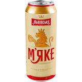 Пиво Львівське М'яке світле пастеризоване 4.2% 0.48л