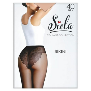 Колготи 40 Den жіночі Siela Bikini Daino 3 р Тілесно-бежеві