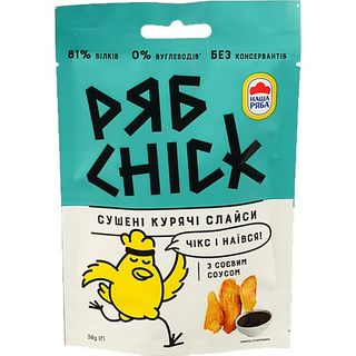 Філе куряче Рябчик 30г сушене із соєвим соусом