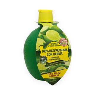 Азбука Продуктов, Сок Лайма Азбука Продуктов 200Мл Натуральный, шт, ШК: 4607181029972