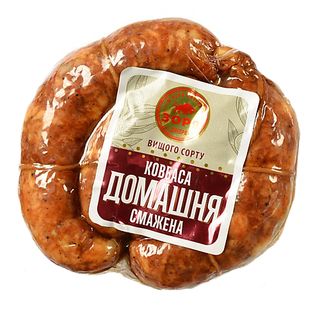 Ковбаса домашня Зоря смажена в.с н.о порц (за 100 г.)