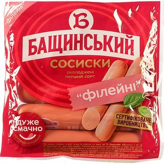 Сосиски Бащинский 420г філейні