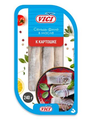 თევზის პრესერვი ქაშაყ ფილე 240გრ ვიჩი