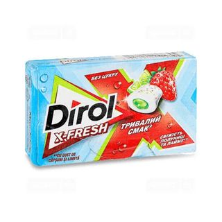 Жувальна гумка Dirol Ікс-Фреш свіж.полун.,лайм19,5г