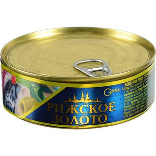 Скумбрія Рижское золото240г в оливковій олії ключ