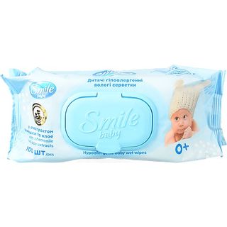 Серветки вологі Смайл baby 100шт