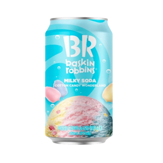 Напиток Baskin Robbins молочно-газированный со вкусом сладкой ваты и мороженого, 350 мл.