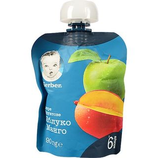 Пюре Гербер 90г яблуко манго пауч