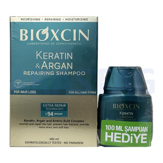 ბიოქსინი - შამპუნი კერატინი და არგანი თმის ცვენის საწინააღმდეგო. აღმდგენი ყველა ტიპის თმის 300მლ+100მლ 0 Bioxin - Shampoo Keratin and Argan Restoring All Hair Types 300ml+100ml 1613