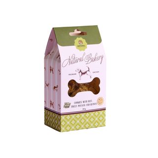 Ласощі Natural для собак печиво з яловичиною бататом та кіноа 100 г