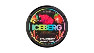 ICEBERG STRAWBERRY MANGO GUM X STRONG 150MG(მარწყვი,მანგო,საღეჭი რეზინა)