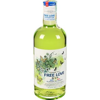 Джин Free love 0.7л citron vert 38%