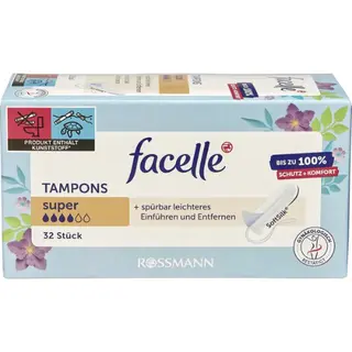 ფასელ - ტამპონი სუპერი /4წვ/  #32 0 Facelle - Tampon Super /4pcs/ 5678 N32