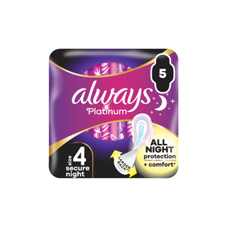 Гігієнічні прокладки Always Platinum Secure Night (Розмір 4) 5 шт