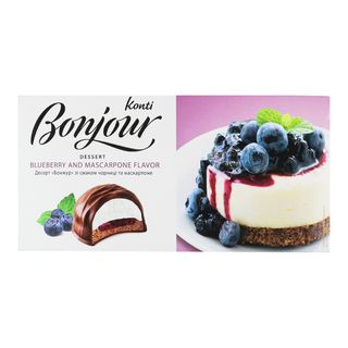 Десерт KONTI Bonjour чорниця та маскарпоне / 232г