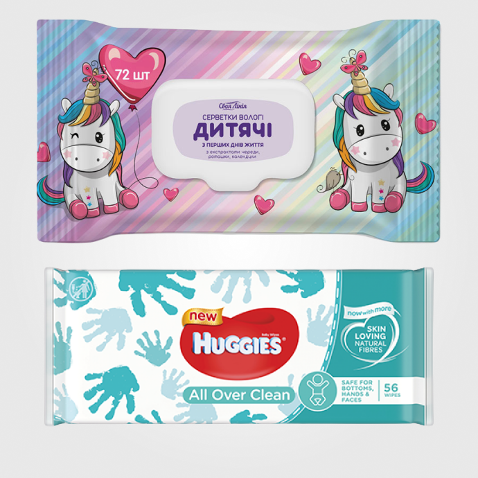 Серветки вологі.