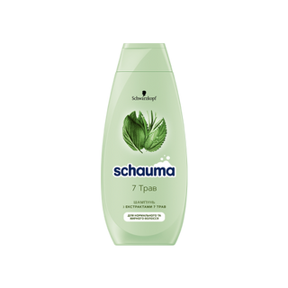 Шампунь 400 мл SCHAUMA 7 трав/Догляд&Детокс/Відновлення та догляд/Сяйво Кольору/Ромашка