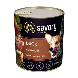 Savory Dog Gourmand консерви качка для собак, 800 г