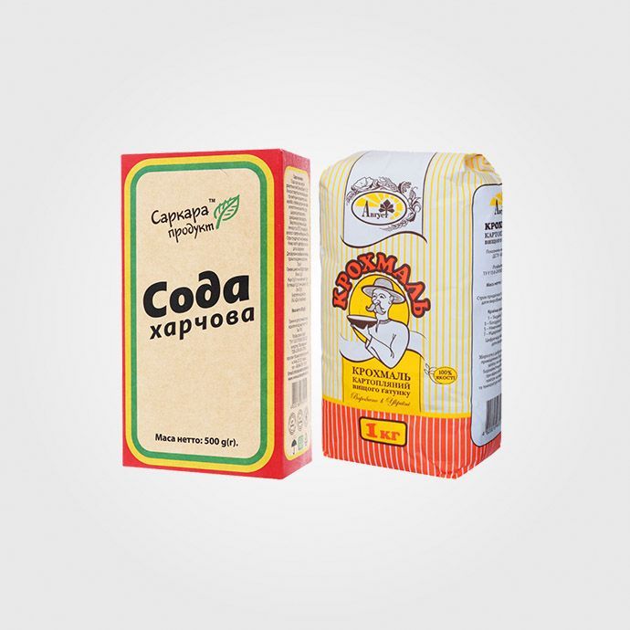 Сода та крохмаль