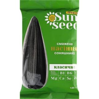 Насіння соняшника Sun Seed смажене класичне 145 г