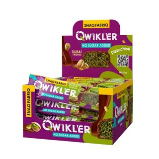 SNAQ FABRIQ "QWIKLER" შოკოლადის ფილა ფისტა და კადაიფი 35გრ