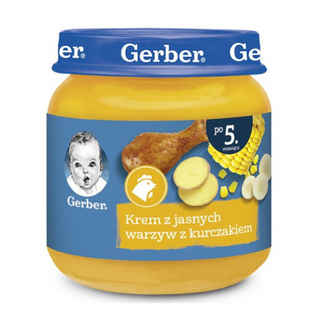 გერბერი - სადილი კრემ-სოუსი ბოსტნეული ქათმით /5თვ+/ 125გრ 0 Gerber - Lunch Cream Sauce Vegetables with Chicken /5m+/ 125g