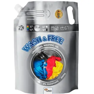 Гель для прання Wash&Free універсальний 2л