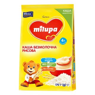 Каша Безмолочна Milupa Суха Швидкорозчинна Рисова 170 Г