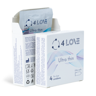 Презервативи 4LOVE Ultra thin ультра тонкі 4 шт