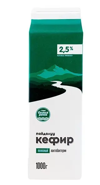 Кефир Белая Река 2,5% 900г