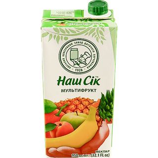 Сік Наш сік 0,95л мультифрукт цитрус