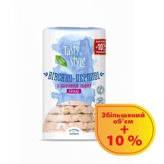 Хлібці 110 г Tasty Style вівсяно-перлові з насінням льону
