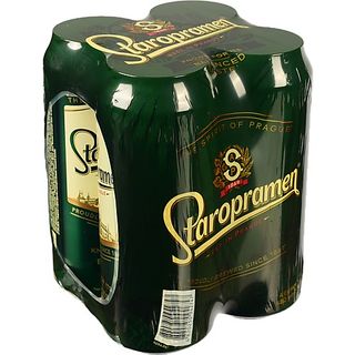 Пиво Старопрамен 0.48л х 4 з.б пак